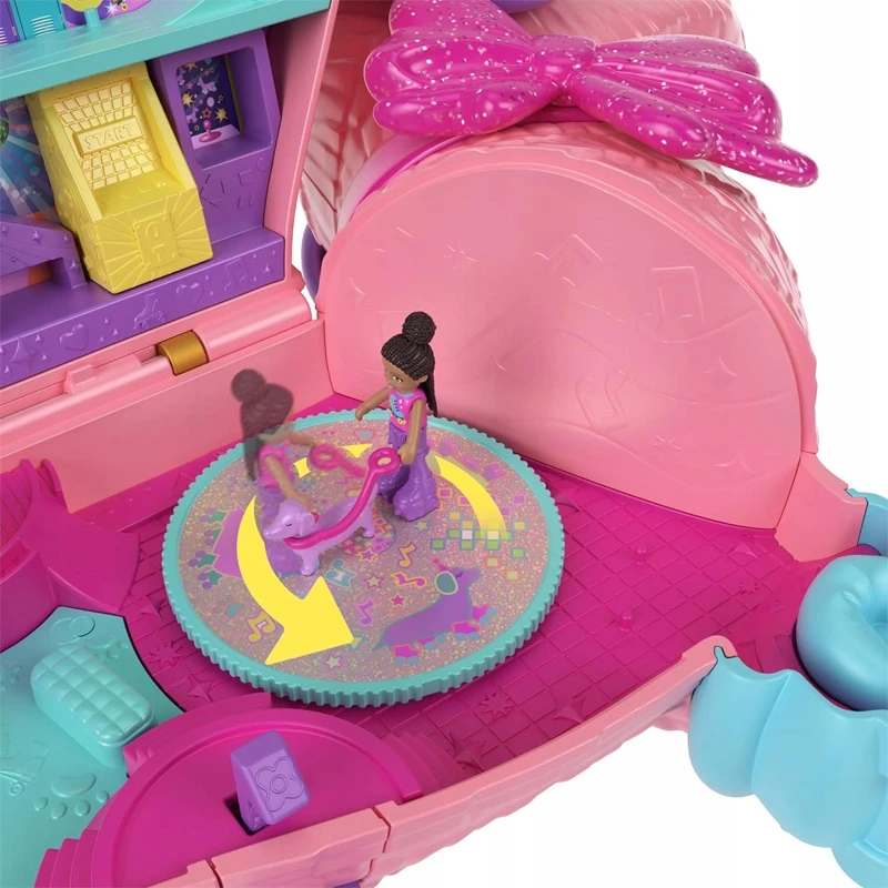 Mattel POLLY POCKET DOG PARTY RINKINYS KOMPAKTINIS LAGAMINAS + PRIEDAI 4+