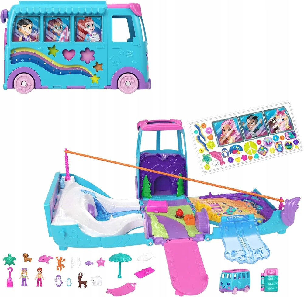 Mattel Pet Mobile Adventure žaidimų rinkinys JCC22 Polly Pocket