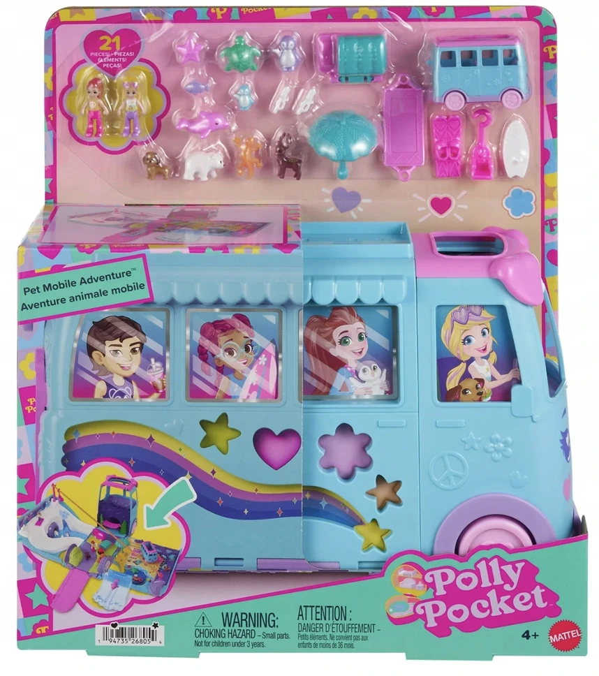 Pet Mobile Adventure žaidimų rinkinys JCC22 Polly Pocket