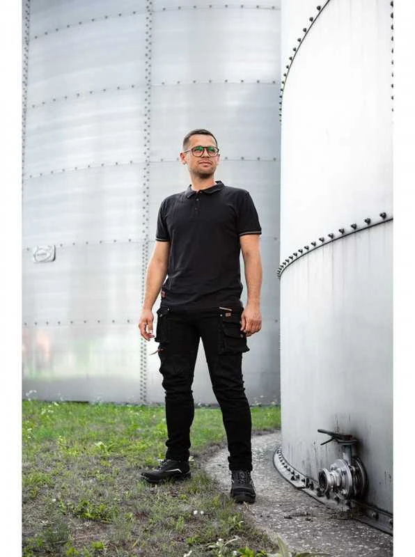 Polo marškinėliai NEO DENIM Juodas XL