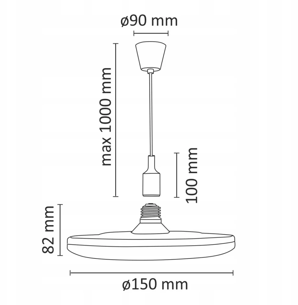 Polux Kiki 10 Led pakabinamas šviestuvas, žalias