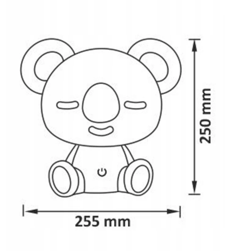 Sanico Polux Lampka dekoracyjna nocna LED KOALA balta RGB+W 2,5W
