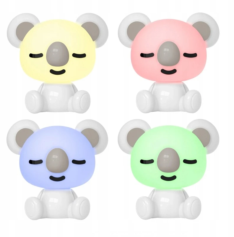 Sanico Polux Lampka dekoracyjna nocna LED KOALA balta RGB+W 2,5W