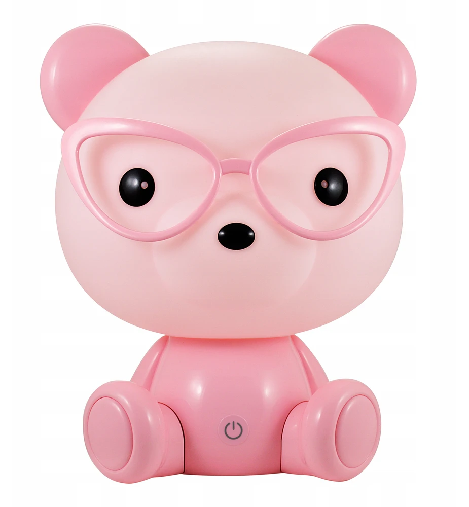 Polux Led naktinė lempa BEAR GLASSES Rožinė 2.5W