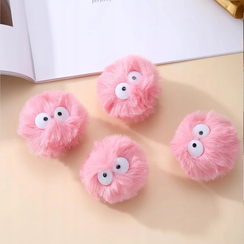 POMPONS 5CM 20Vnt. PUUKŪS KAMULIUKAI ANGISTRACINIAI DIRBTINIO KAILIO DEKORATYVINIAI
