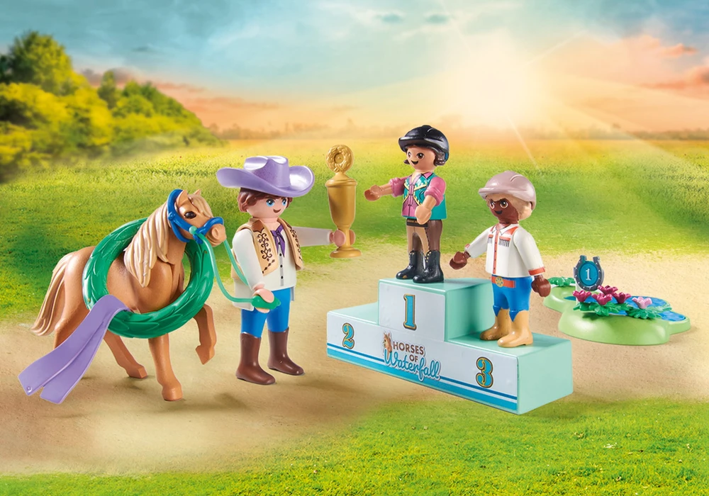 PLAYMOBIL HORSES OF WATERFALL Ponių turnyras 71495