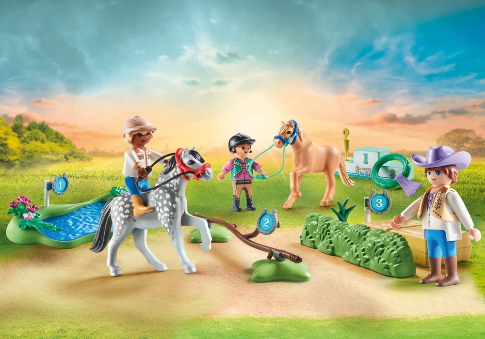 PLAYMOBIL HORSES OF WATERFALL Ponių turnyras 71495