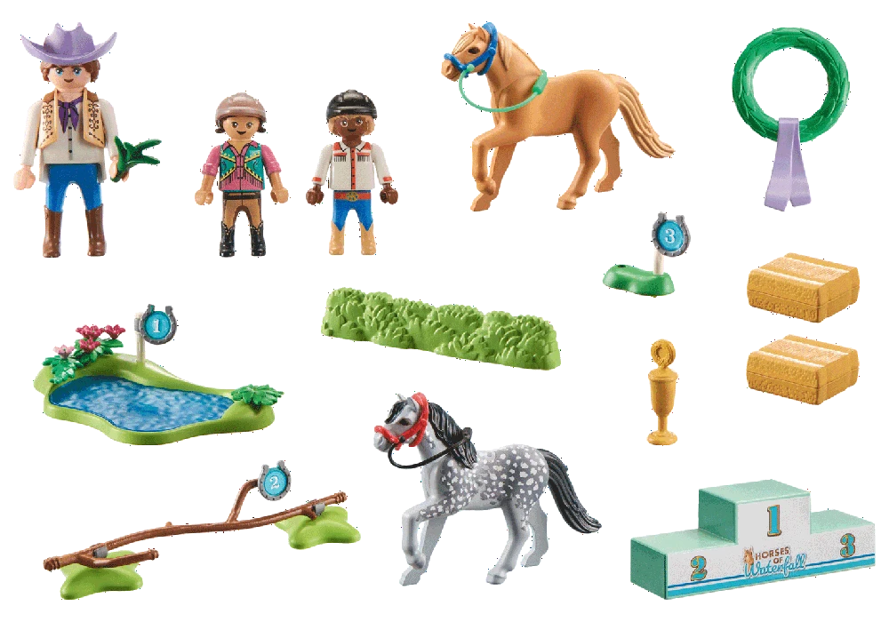 PLAYMOBIL HORSES OF WATERFALL Ponių turnyras 71495