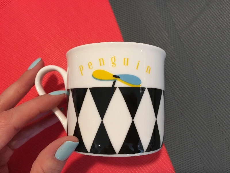 Pop Penguin porcelianinių indų rinkinys vaikiška vakarienės rinkinio dėžutė