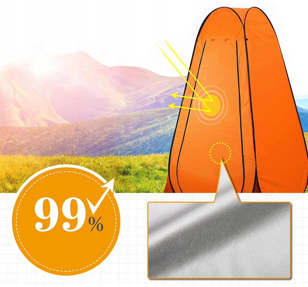POP-UP persirengimo kambario palapinė 190X120cm PAPLŪDIMAS SU LANGU IR TRANSPORTO KREPŠE