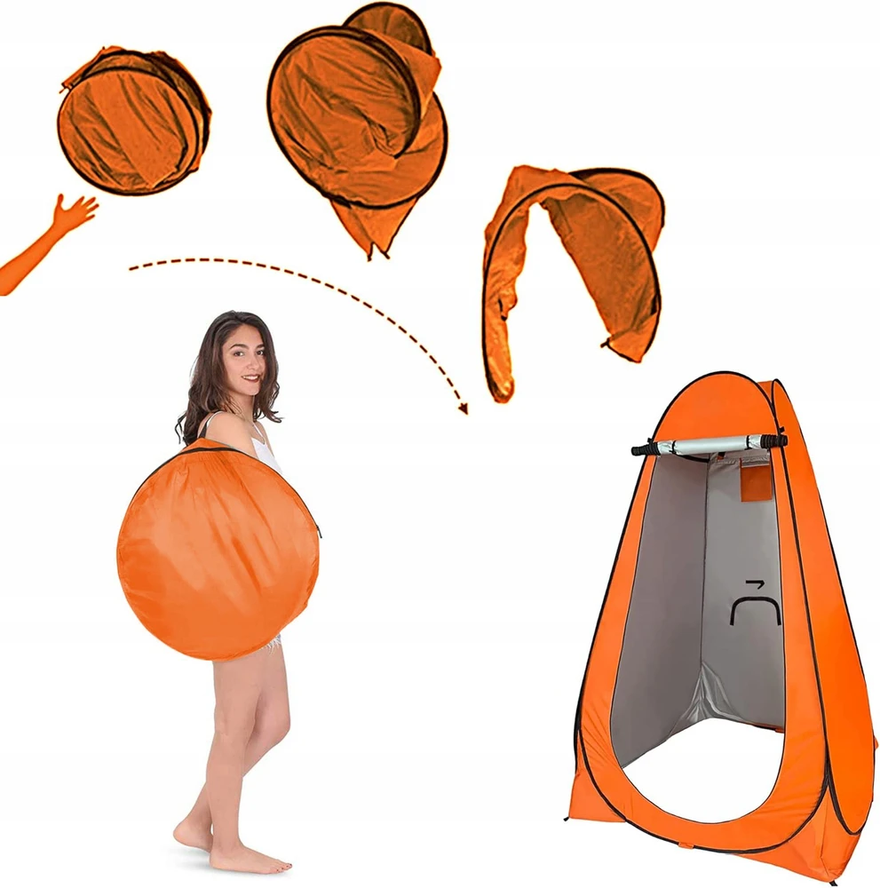 POP-UP persirengimo kambario palapinė 190X120cm PAPLŪDIMAS SU LANGU IR TRANSPORTO KREPŠE