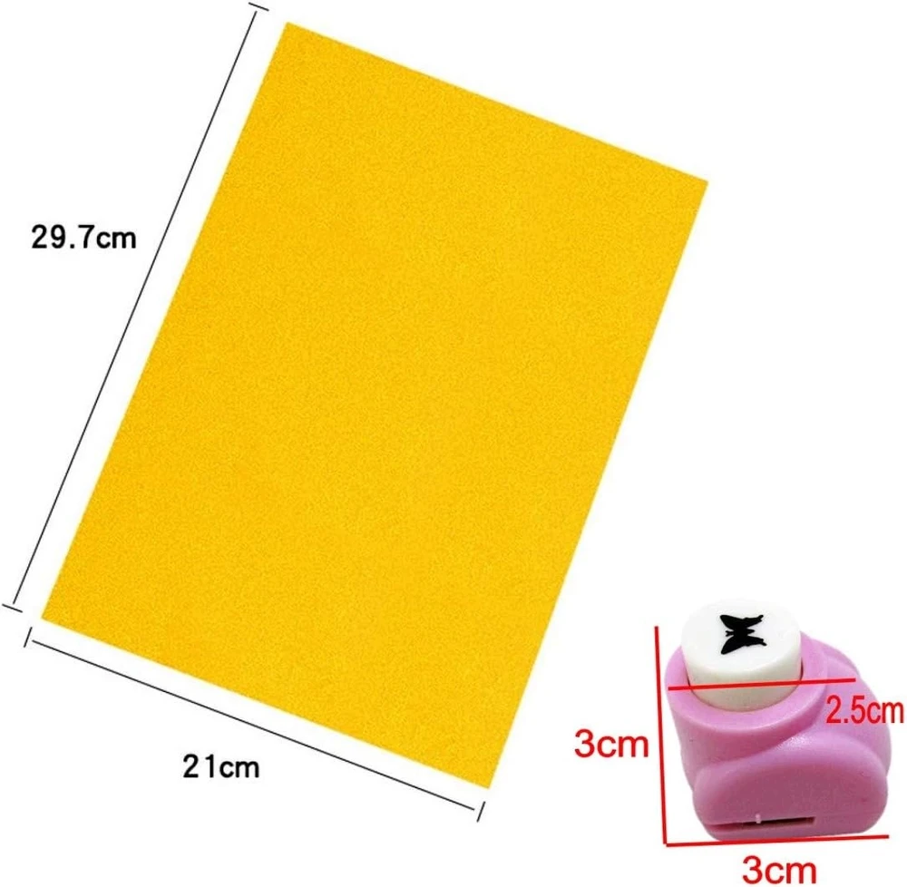 POPIERIAUS 10 Vnt. GLITTER SHEET A4 „pasidaryk pats“ dekoratyvus