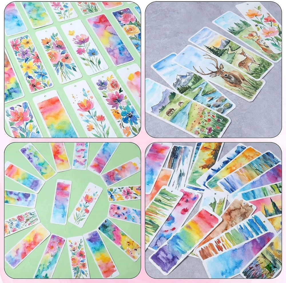 POPIERIAUS LAPAI 50 VNT Baltas 15X5CM AKVAROLĖ DIY DIY DAŽYMAS