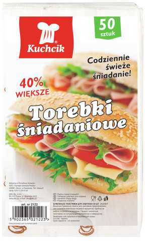 Popieriniai maišeliai maistui KUCHCIK 50vnt