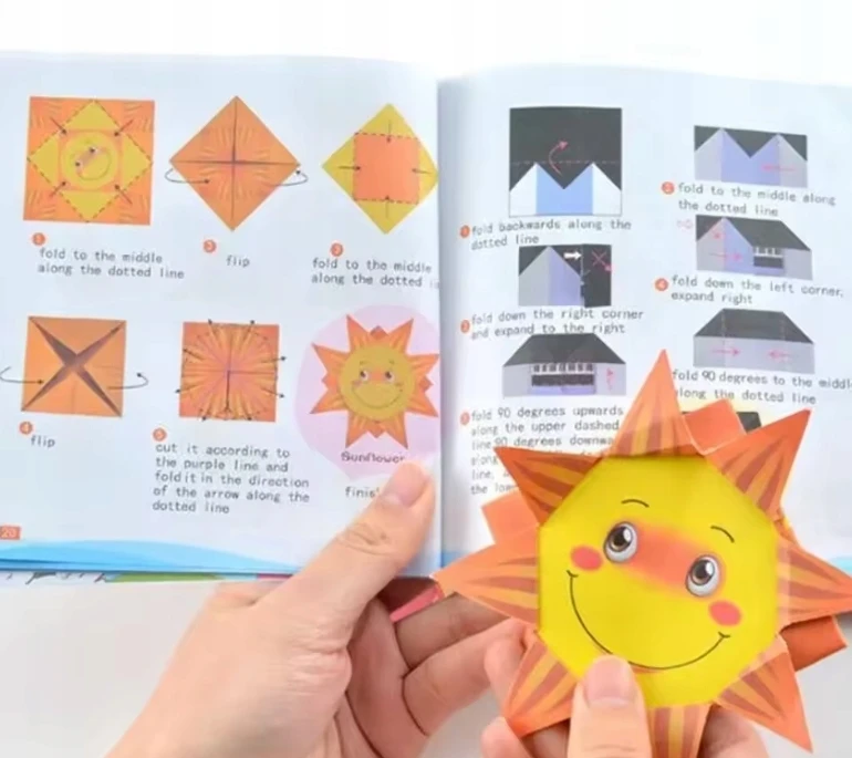 POPIERIUS ORIGAMI 108 LAPAI Kūrybinis „pasidaryk pats“ rinkinys vaikams