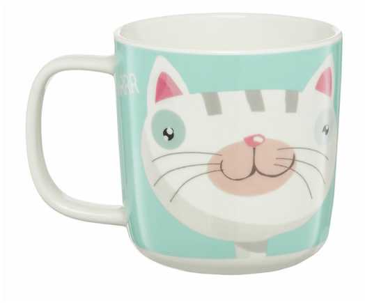 Porcelianinis puodelis, 370 ml, žydros spalvos, PETS Ambition