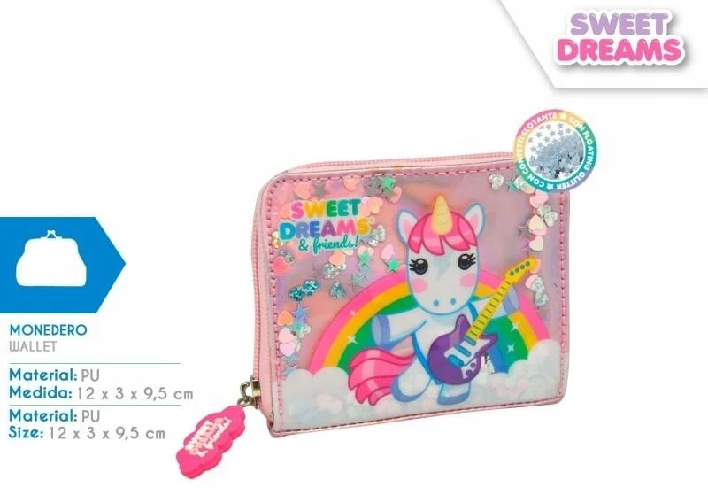 Portfelik PU Sweet Dreams 12x3x9,5cm KL11555 Kids Euroswan Kids Euroswan