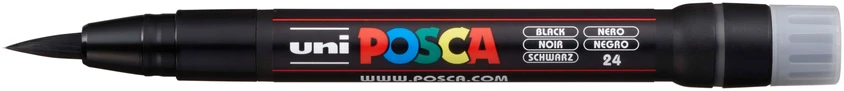 POSCA Žymeklis Teptukas Juodas