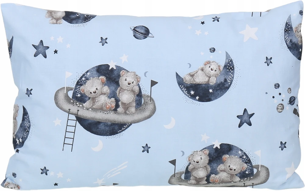 POSZEWKA NA PODUSZKĘ 40x60 cm BAWEŁNA 100% JASIEK ZAMEK BABYMAM