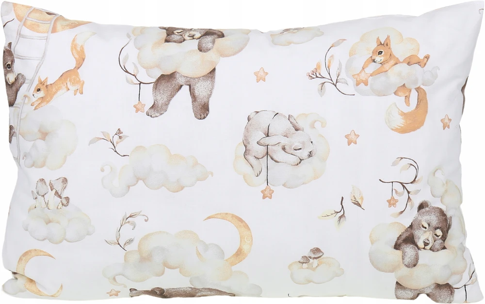 POSZEWKA NA PODUSZKĘ 40x60 cm BAWEŁNA 100% JASIEK ZAMEK BABYMAM