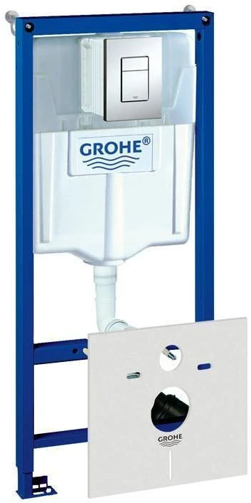 Grohe Rapid SL WC rėmas 3/6 ltr.; 1,13m (3 in 1) klavišas Skate AIR chromas, tvirtinimai