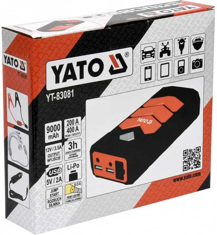 Pakrovėjas Yato Power bank; 9000 mAh