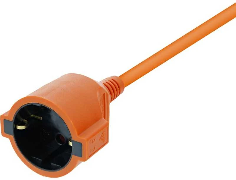 Prailginimo kabelis DELTACO naudojimui viduje, įžemintas, IP20, 20 m, oranžinis / GT-979