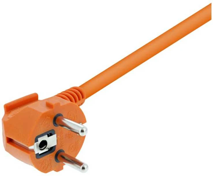 Prailginimo kabelis DELTACO naudojimui viduje, įžemintas, IP20, 20 m, oranžinis / GT-979