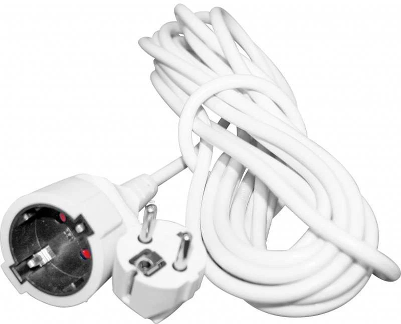 Besk Prailginimo laidas 3m baltas su įžeminimu 3x1,0mm²