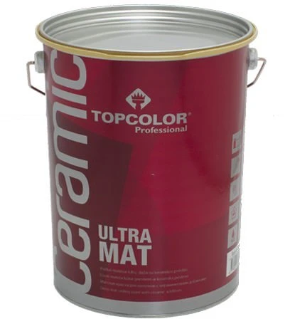 Padidinto matiškumo lateksiniai dažai TOPCOLOR CERAMIC ULTRA MAT, A bazė, 5 l