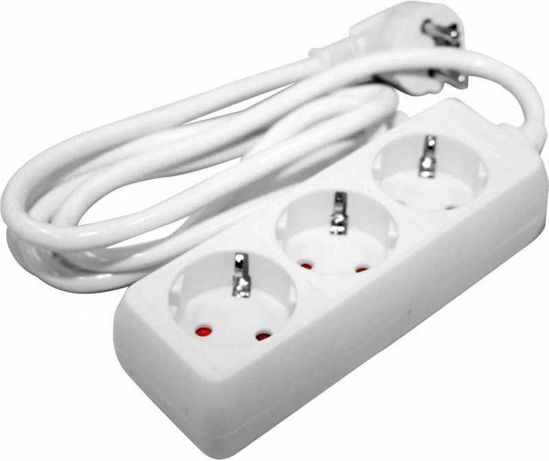 Besk Prailgintuvas 3 Lizdų 1,5m 3x1,5mm² Juodas su įžeminimu
