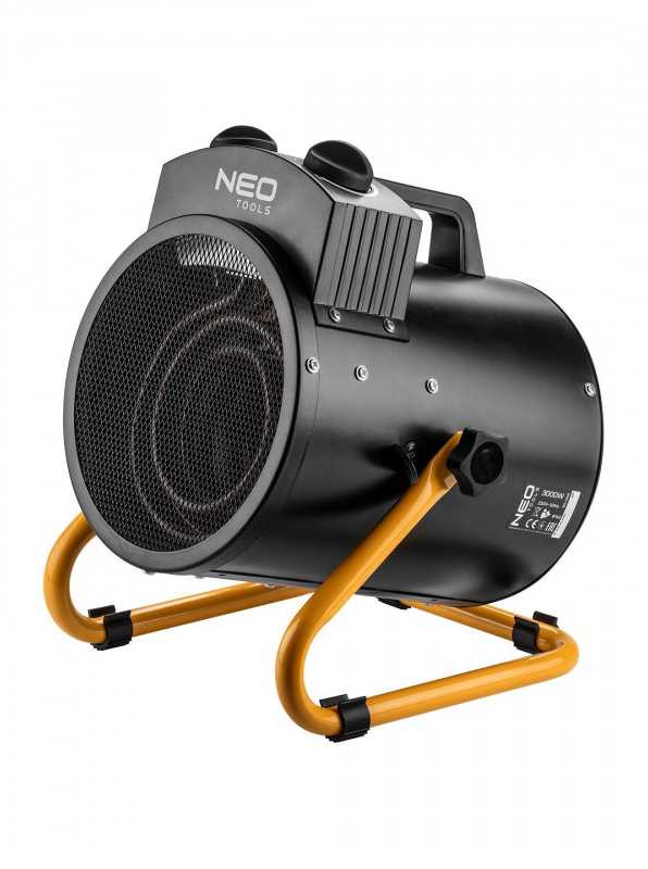 Neo Tools Pastatomas elektrinis šildytuvas NEO, 3000W, IPX4, 90-068
