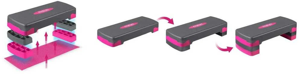 Neo-Sport Pratimas 3 lygis NS-400 rožinis