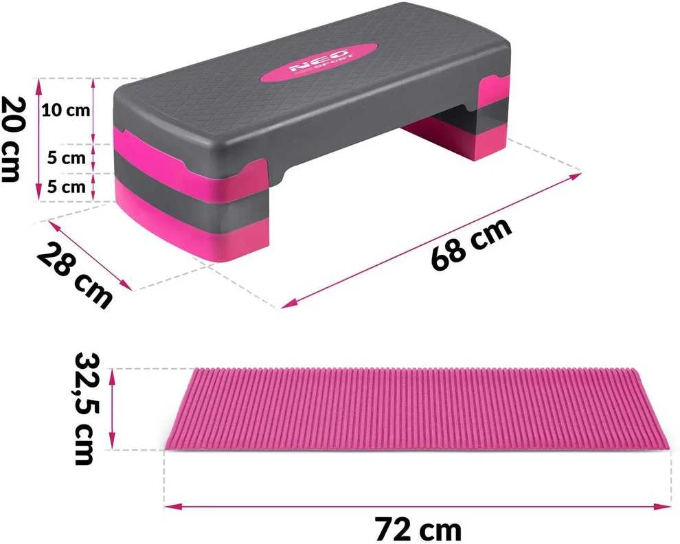 Neo-Sport Pratimas 3 lygis NS-400 rožinis