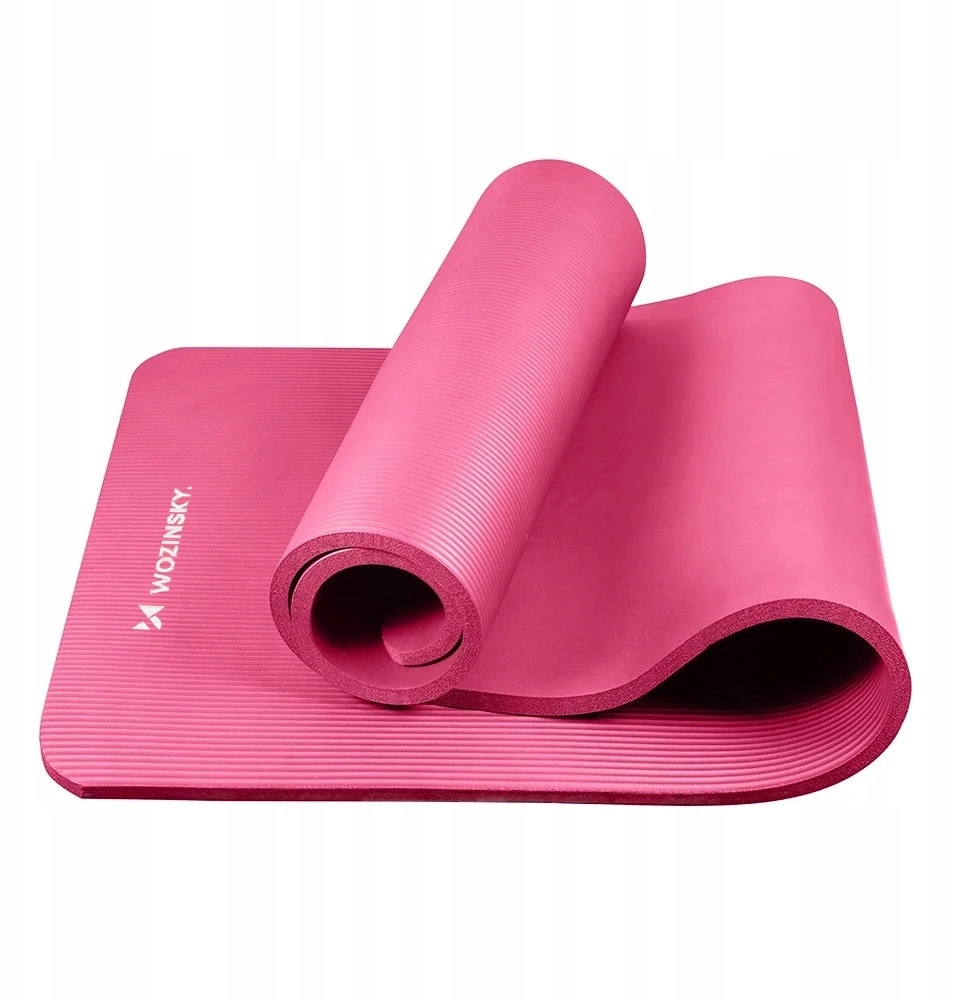 Wozinsky WNSP-15R mankštos kilimėlis 183 x 61 x 1,5 cm, storas gimnastikos kilimėlis jogai ir fitnesui - rožinis