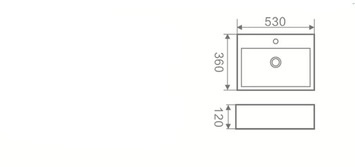 Grohe BauCeramic praustuvas, 553x386 mm