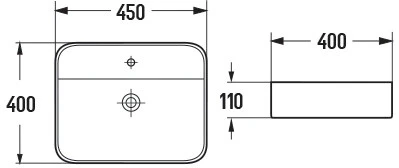 Praustuvas Mexen Vena, 50 cm, Juodas matt