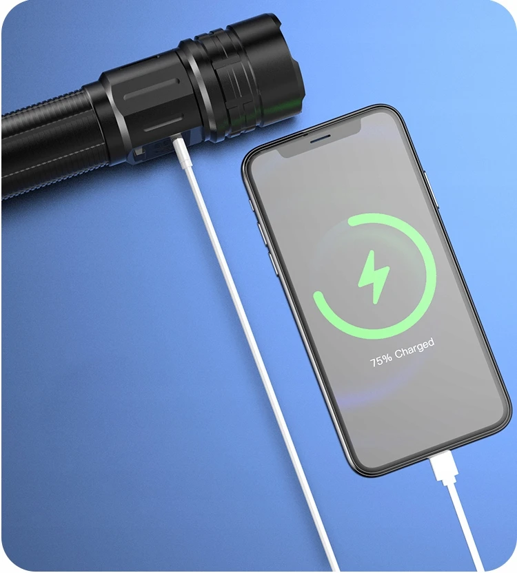 PREMIUM ILGO ATSTOVIMO BLYKŠNĖLIS MAXvision WL LED 1700 METRU 5000 mAh USB-C