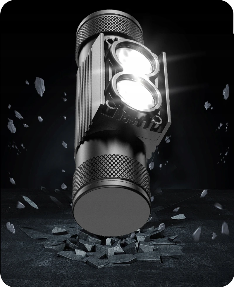 PREMIUM! PRIEKINĖ LAMPA MAXvision H25A 1800 lm LED 2*SST40 LED + 18650 baterija