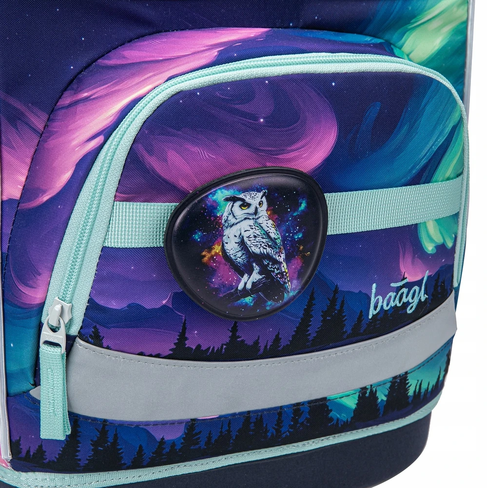 Presco Baagl mokyklinis rinkinys vaikams, 3 dalių, ergonomiška kuprinė Zippy Plus, pirmai klasei, 21 l