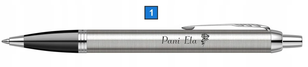 Prezent dla Nauczyciela Długopis Parker IM Stainless su Grawerem UPOMINEK