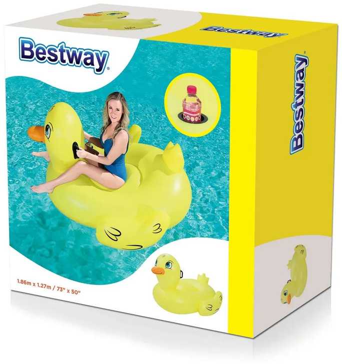 prie Pripučiama didelė antis 186 x 127 cm Bestway 41106