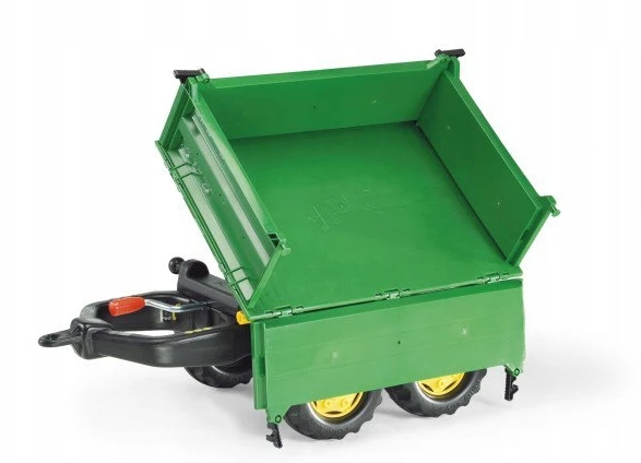 Rolly Toys Priekaba Mega Tipper Traktoriui, Žalia, Dvigubas Ašies