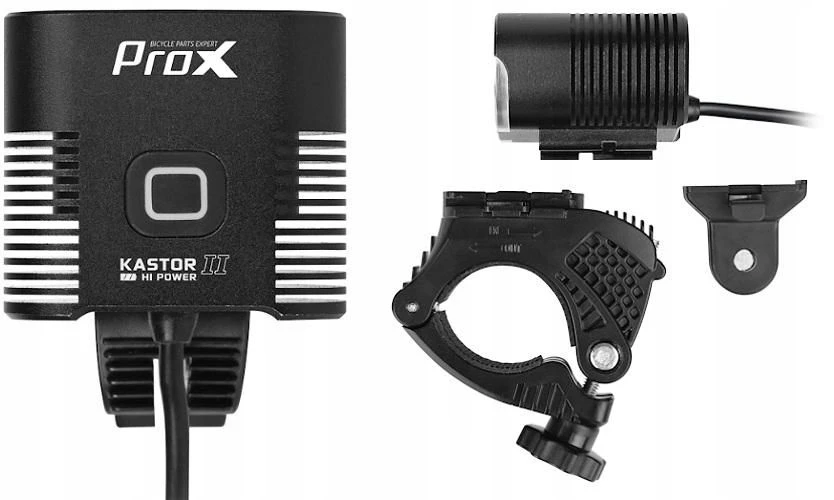 Priekinė lempa ProX Kastor-II Hi-Power 1600Lm PowerBank GoPro USB