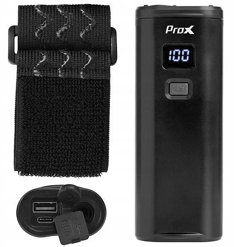 Priekinė lempa ProX Kastor-II Hi-Power 1600Lm PowerBank GoPro USB
