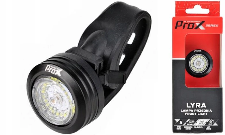 Priekinė lempa ProX Lyra SMD LED 30Lm USB