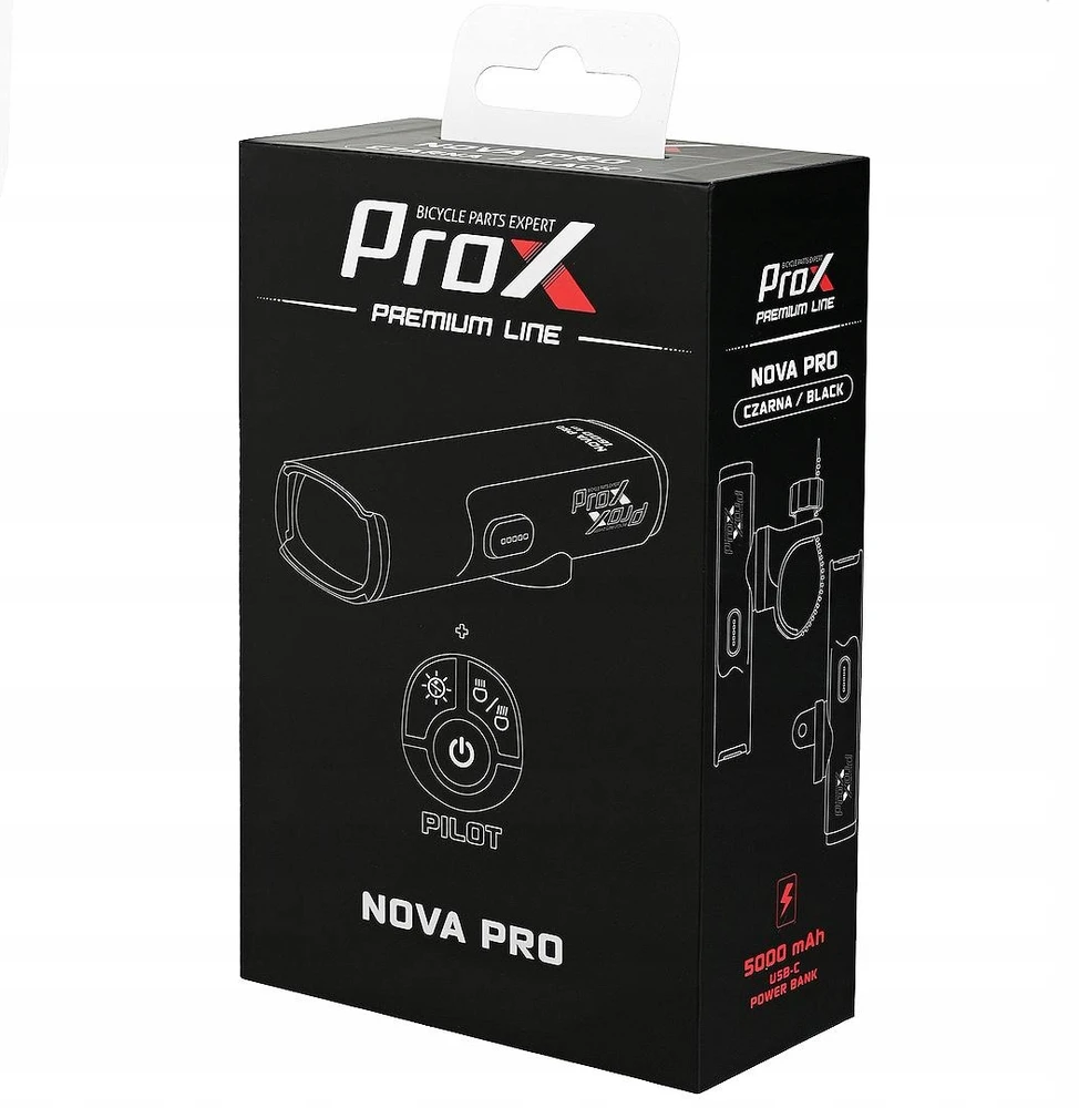 Priekinė lempa ProX Nova Pro 1600Lm Safe+Memory USB