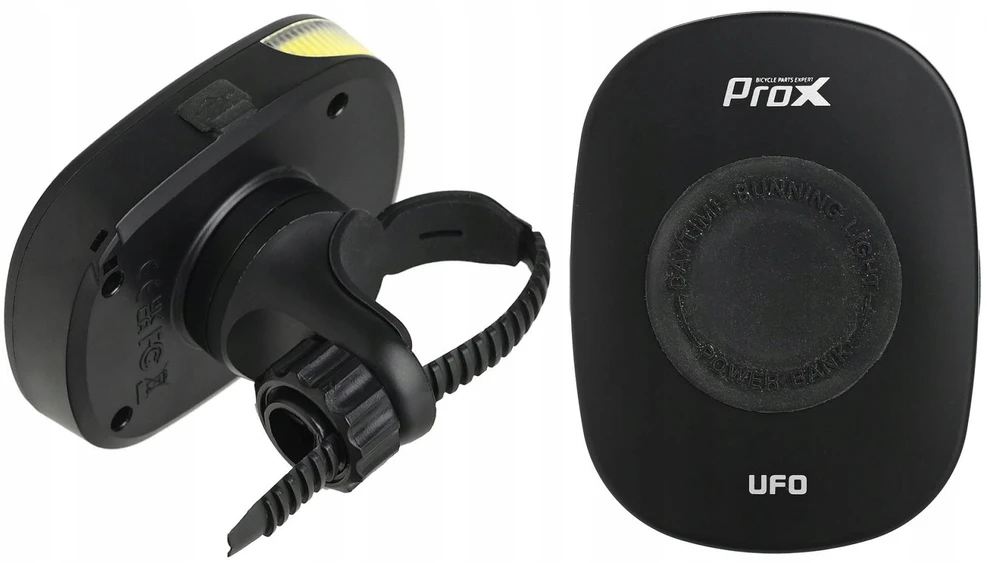 Priekinė lempa ProX Ufo 300Lm Powerbank Safe+Memory USB