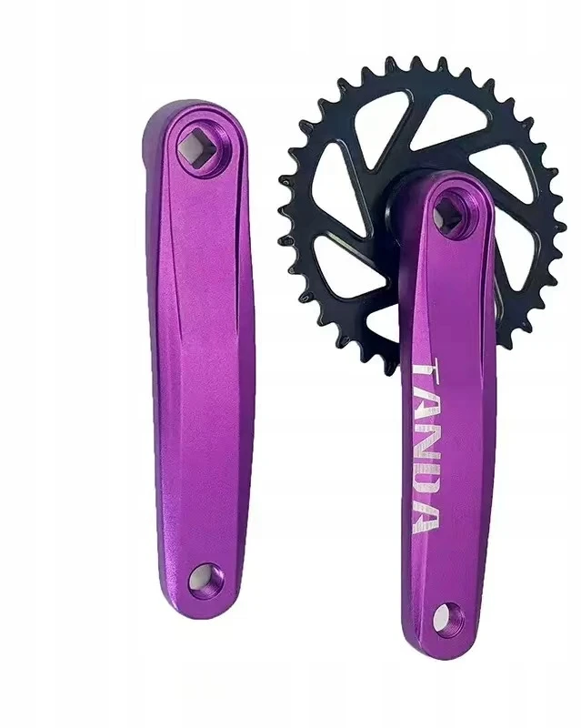 Priekinė žvaigždutė su švaistikliu 34T 170mm kvadratinio aliuminio 9-10 greičių rinkinys