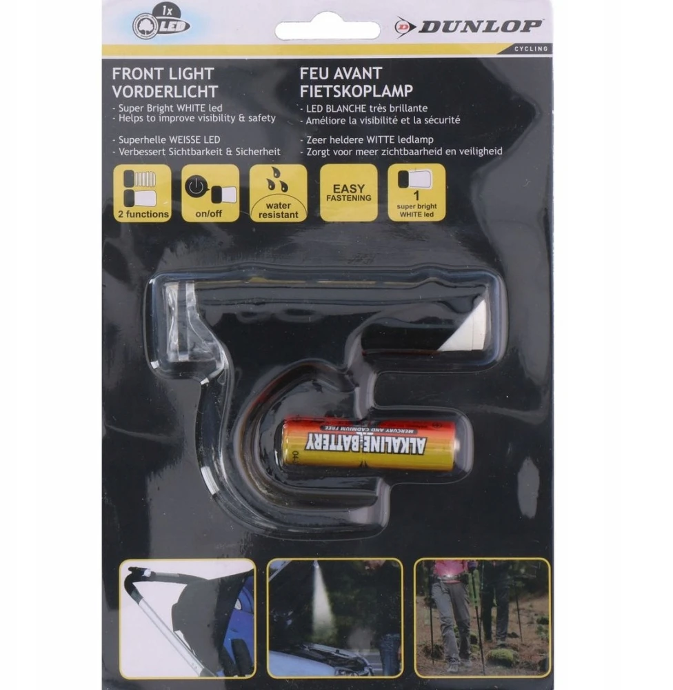 Priekinis dviračio žibintas Dunlop